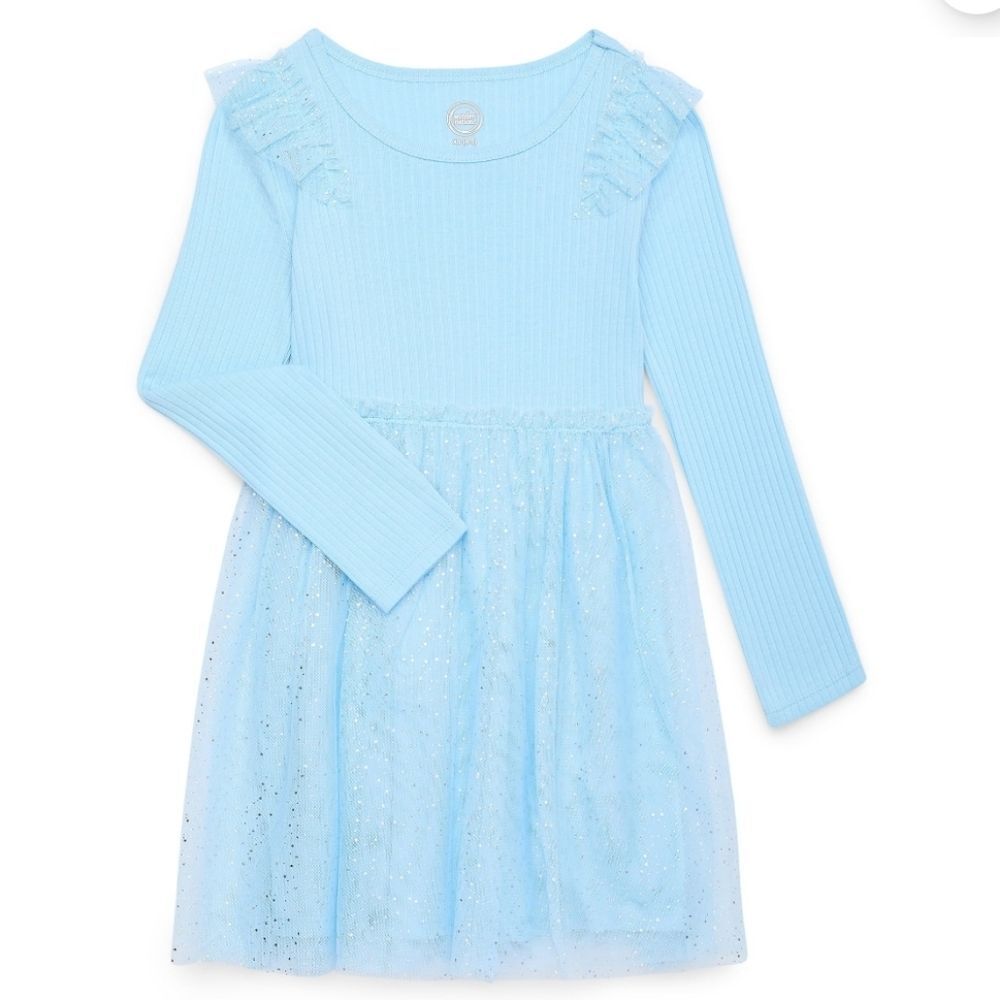 Wonder Nation Girls Long Sleeve Tutu Dress, Size XL(14-16) Plus